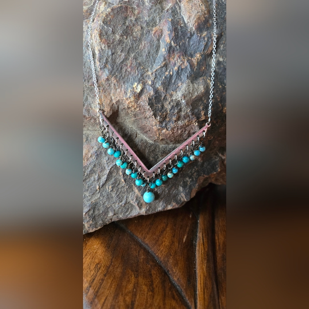 Turquoise Canyon Fringe Necklace – One of a Kind